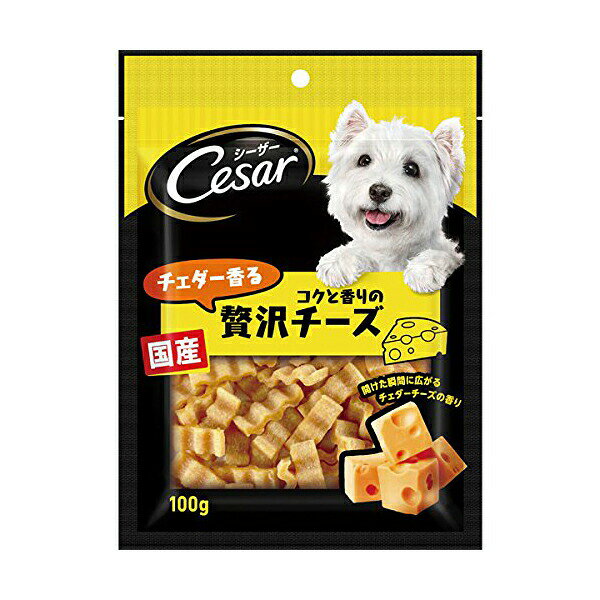 ▼まとめ買いがおすすめ！ 2個セット（特売） 3個セット（激安） 12個セット（爆安） チェダーチーズの香りが広がるチーズスナック。ちぎりやすく与えやすいなみなみ形状に仕上げられています。【セット内容】●犬用おやつ × 3個●1個あたり：100g【特徴】●袋を開けた瞬間にチェダーチーズの香りが広がる●ちぎりやすいなみなみ形状【仕様】原材料小麦粉、大豆粉、小麦たん白、チーズ(プロセスチーズ、チェダーチーズ)、粉末水あめ、動物性油脂、乳清たん白、コラーゲン(豚由来)、酵母エキス、加工でん粉、グリセリン、プロピレングリコール、D-ソルビトール、乳酸ナトリウム、pH調整剤、リン酸塩(Na、K)、香料、保存料(ソルビン酸K)、酸化防止剤(ローズマリー抽出物、ミックストコフェロール抽出ビタミンE)、着色料(黄4、赤106)内容量100g対象動物犬保証成分タンパク質10.5%以上、脂質4.5%以上、粗繊維1.0%以下、灰分2.0%以下、水分35.0%以下エネルギー267kcal/100g賞味期限製造から360日保存方法開封前：直射日光、高温多湿を避けて保存。開封後：虫やほこりが入らないようチャックを閉め、冷蔵庫で保管し、賞味期限にかかわらず早くお与えください【使用場所】●犬のおやつチェダーチーズの香りが広がるチーズスナック。ちぎりやすく与えやすいなみなみ形状に仕上げられています。内容量：100g3個セットでお届け。犬のおやつなどに。 ▼まとめ買いがおすすめ！ 2個セット（格安） 3個セット（特売） 12個セット（人気）