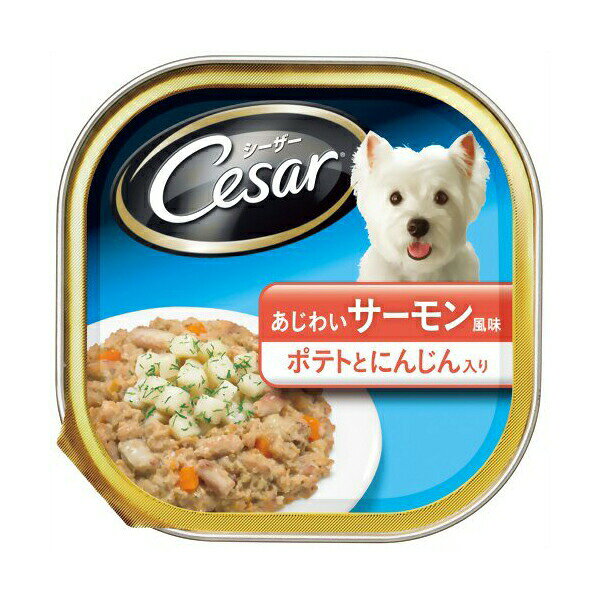 ▼まとめ買いがおすすめ！ 3個セット（格安） 6個セット（お得） サーモンとポテト、にんじんを使用した犬用ウェットフードで、成犬用の総合栄養食です。【セット内容】●犬用ウェットフード × 6個●1個あたり：100g【特徴】●ふわふわローフタイプ●厳選されたサーモンを使用【仕様】原材料肉類（チキン、家禽等）、ポテト、サーモン、野菜類（にんじん）、玄米、ディル、チコリー繊維、ビートパルプ、ビタミン類、ミネラル類、増粘多糖類、リン酸塩（Na）内容量100g対象動物犬対象年齢成犬保証成分タンパク質5.0％以上、脂質3.0％以上、粗繊維1.5％以下、灰分2.0％以下、水分85.0％以下エネルギー85kcal/100g給与方法体重5kgの成犬には、1日380gを約2回に分けて与えてください。ドライフードと併用時は、1個あたりドライフードを25g減らしてください賞味期限24ヶ月（未開封）保存方法直射日光、高温多湿の場所をさけて保存してください。開封後は冷蔵庫に保存し、お早めにご使用ください注意表面や断面の色、形状、硬さやゼリーの量などに若干ばらつきがありますが品質には問題ありません。対象以外の犬に与えないでください【使用場所】●成犬の食事サーモンとポテト、にんじんを使用した犬用ウェットフードで、成犬用の総合栄養食です。内容量：100g6個セットでお届け。成犬の食事などに。 ▼まとめ買いがおすすめ！ 3個セット（お得） 6個セット（激安）
