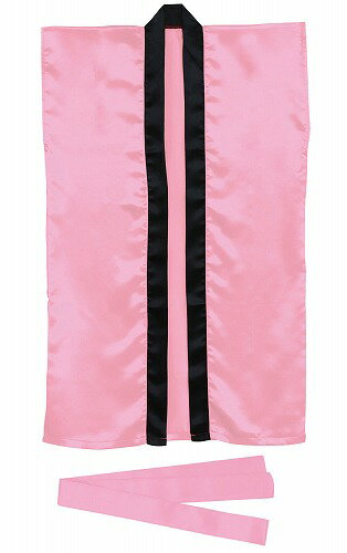 【2個セット】 アーテック ArTec サテンロングハッピ 桃 S ( ハチマキ付 ) 中学生 体育 ダンス よさこい 衣装 ピンク 応援 発表会 ハッピ 体育祭 ロング丈 子供 黄色 サテン お遊戯会 学芸会 応援団 お祭り 半纏 小道具 ソーラン節 鉢巻 高品質