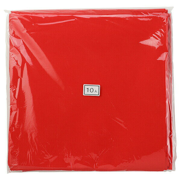 Bandannas - 【2個セット】 アーテック ArTec バンダナ無地 赤 10枚組 高品質