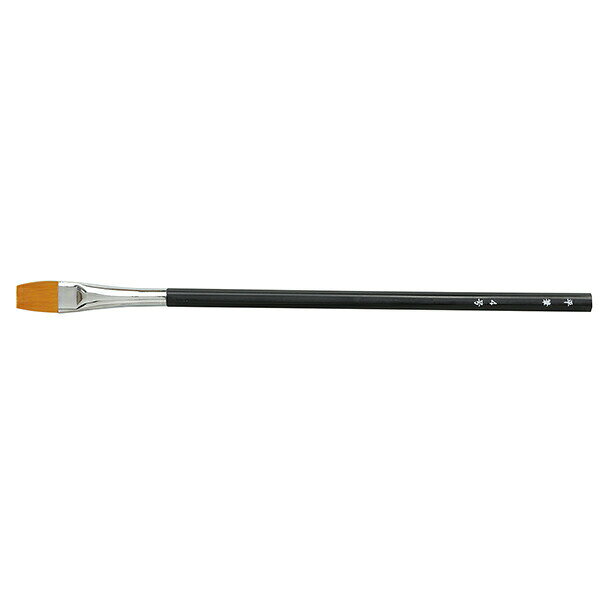 【5個セット】 六角 ナイロン平筆 アート テック 24051 美術画材 絵具 油絵 アクリル 水彩 中学 高校 趣味
