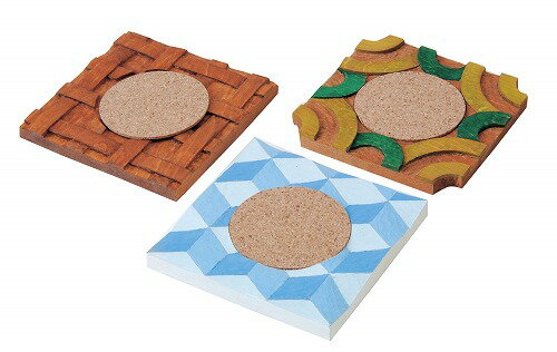 木工 - 【10個セット】 アーテック ArTec 木彫コースター3枚組 キッズ 手作り 工作キット 幼稚園 おしゃれ 自由工作 木製 美術教材 クラフト 図工 頭の体操 工作用品 美術 学校教材 子供 学校用品 木彫材 自由研究セット 木工 おもちゃ 冬休み 卒業祝 高品質