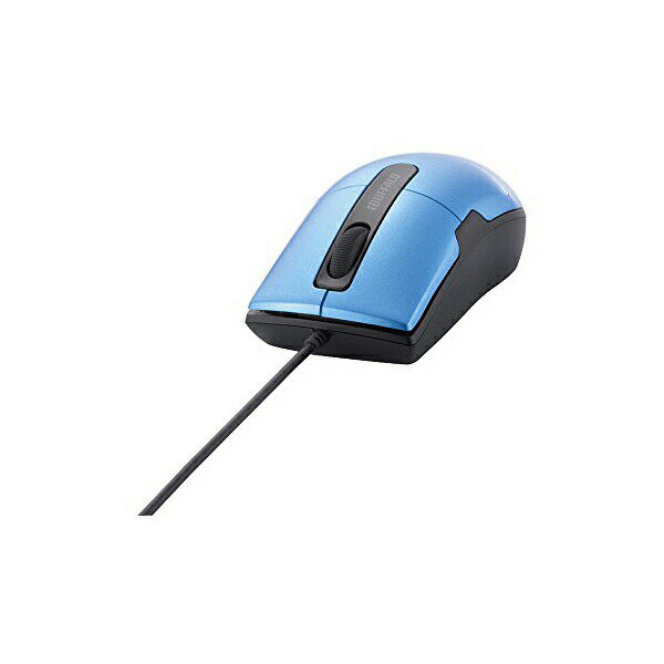 Usb Connector - バッファロー iBUFFALO-有線BlueLEDマウス 静音 / 3ボタン / Sサイズ ブルー BSMBU26SSBL 送料無料
