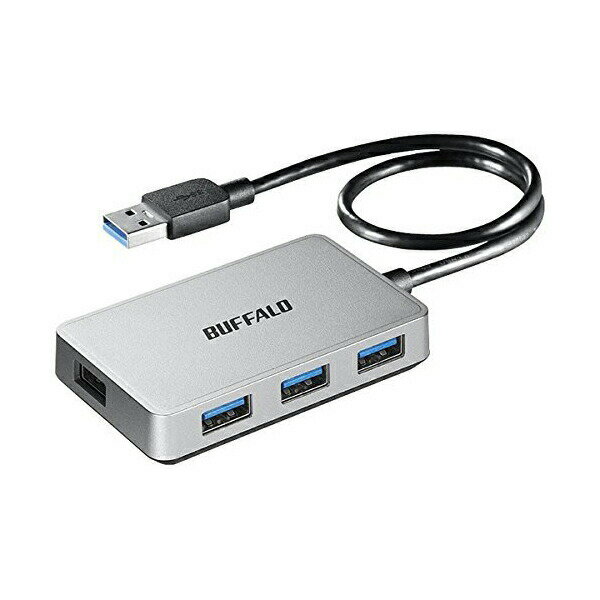バッファロー 4ポート USB3.0 バスパワー 4ポート ハブ マグネット付 シルバー BSH4U300U3SV 送料無料