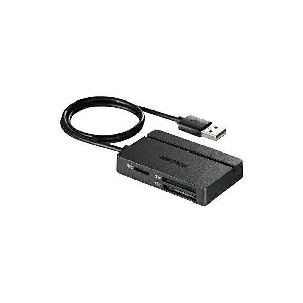 バッファロー USB2.0 マルチカードリーダー スタンダードモデル ブラック BSCR100U2BK 送料無料