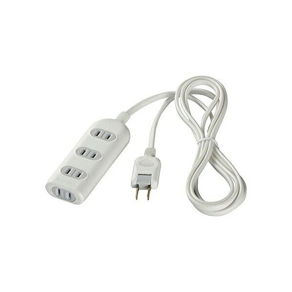 樂天商城 - バッファロー iBUFFALO 2ピン式電源 タップ 4個口 3m ホワイト BSTAPST2430WH 送料無料