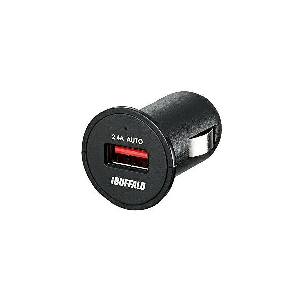 バッファロー DCチャージャー 2.4A 1ポート ブラックBSMPS2401P1BK 送料無料