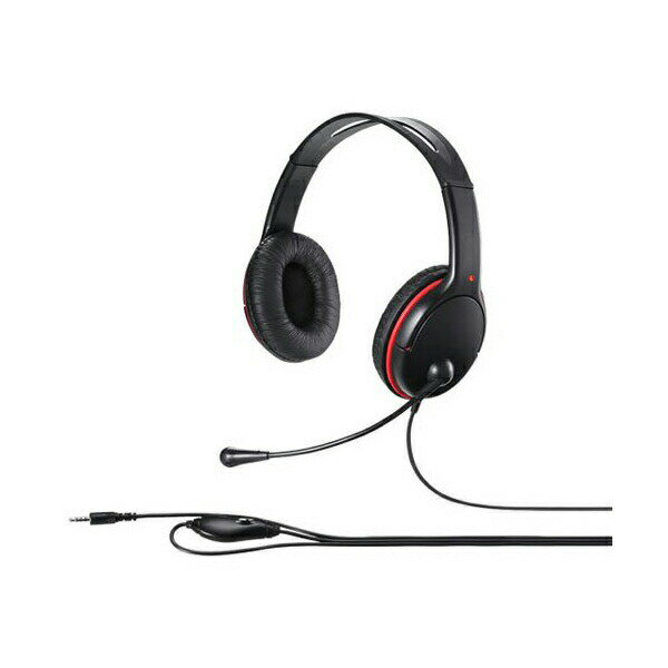 バッファロー両耳ヘッドバンド式ヘッドセット 4極 大型ドライバー BSHSHCS300BK 送料無料