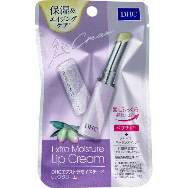▼まとめ買いがおすすめ！ 2個セット（限定） 3個セット（爆安） 5個セット（格安） 10個セット（限定） ※この商品は配送会社の都合により、北海道・沖縄・離島にはお届けできません。 ご注文が確認された場合、キャンセルさせて頂く可能性がございますのであらかじめご了承ください。弾むハリ、リッチなうるおい♪唇にビューティチャージ。エイジングケア機能をプラスした、リッチなうるおいのリップクリームです。●保湿・保護作用にすぐれたオリーブバージンオイルをはじめ、荒れを防ぐ甘草誘導体や5種類の植物エキスなど多彩な成分を配合。唇の乾燥をしっかりとガードし、なめらかで快適な状態を保ちます。●ボリュームアップ成分のはたらきで、唇の代謝をスムーズにしてふっくらと弾力のある魅力的な唇に。●縦ジワ、薄さ、くすみなどの年齢サインが気になる唇も、使うほどに年齢を感じさせないボリュームある唇へと導きます。●テクスチャーは、唇にのせた瞬間にとろけるようになじむ、のびのよい質感。ベタつくことなく唇にぴったりとフィットして、自然で上品なツヤを長く保ちます。●「荒れ」だけでなく、「加齢によるお悩み」にも対応したリップクリームで、24時間唇のエイジングケアをしましょう。【商品区分:化粧品】【成分】液状ラノリン、 トリ(カプリル酸／カプリン酸)グリセリル、キャンデリラロウ、ミツロウ、ラノリン、スクワラン、ステアリン酸、酢酸ラノリン、パラフィン、エチルヘキサン酸セテアリル、水添バーム油、トコトリエノール、ヘキサ脂肪酸(C5-9)ジペンタエリスリチルエステルズ、オリーブ果実油、水添ラノリン、メドウフォーム油、ペンチレングリコール、コレステロール、イソステアリン酸ソルビタン、フェノキシエタノール、パーム油、グリチルレチン酸ステアリル、ヒメマツバボタンエキス、オタネニンジン根エキス、ヤシ脂肪酸スクロース、マグワ根皮エキス、ザクロ花エキス、アロエベラ葉エキス、パルミトイルトリペプチド-38【使用方法】・力を入れずに唇にうすく塗ってください。一度塗りで保湿効果は充分です。・口紅を塗る前でも後でもお使いいただけます。・口紅の前につければ唇をカサつきから守り、口紅のもちと発色を格段にアップ。後につければナチュラルなツヤ感をプラスできます。【注意】・唇に合わないとき、即ち次のような場合には、使用を中止してください。そのまま使用を続けますと、症状を悪化させることがありますので、皮膚科専門医等にこ相談されることをおすすめします。(l)使用中、赤み、はれ、かゆみ、刺激等の異常があらわれた場合(2)使用した唇に、直射日光があたって上記のような症状があらわれた場合・傷やはれもの、湿疹等、異常のある部位には使用しないでください。・スティックを出しすぎると折れる場合がありますので、注意してください。★保管上の注意・使用後は必ずしっかり蓋をしめてください。・直射日光のあたる場所、極端に高温多湿の場所には保管しないでください。・乳幼児の手の届かない所に保管して下さい。 【検索用キーワード】 リップクリーム DHC 薬用 日本 100g オレンジ ツメキリ ヒアルロン酸 メイクアップ メーカー 乾燥 化粧品 日本製 ワセリンHG※この商品は配送会社の都合により、北海道・沖縄・離島にはお届けできません。 ご注文が確認された場合、キャンセルさせて頂く可能性がございますのであらかじめご了承ください。 ▼まとめ買いがおすすめ！ 2個セット（必見） 3個セット（必見） 5個セット（人気） 10個セット（人気）