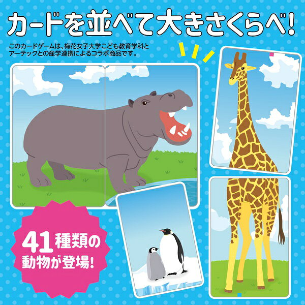 ウルマックス 楽天市場店の【2個セット】 アーテック かるた どうぶつ くらべ アニマル 知育 ARTEC 22194 カード ゲーム 学習 知識 カルタ 動物 ヒント テック 小学 幼児 子ども 学校 保育 おもちゃ 玩具｜アングル3