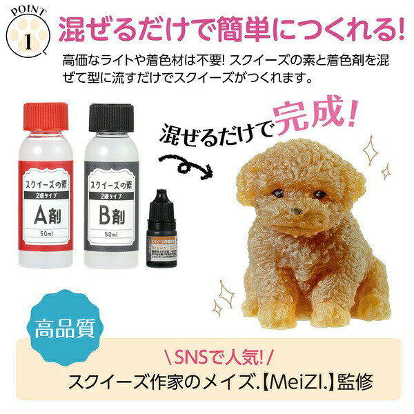 【3個セット】 スクイーズキット プードル auc-ulmax-12222987 ウルマックス 楽天市場店 サンプル画像3