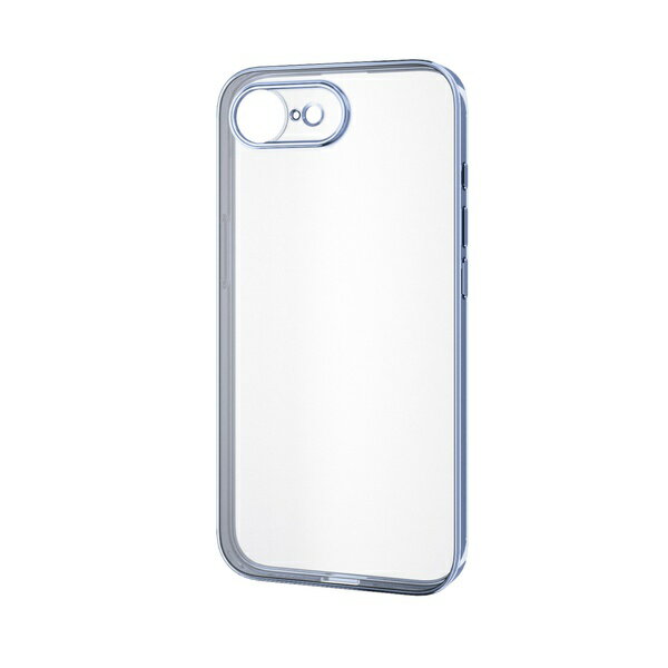 乐天商城 - 【正規代理店】 エレコム PM-A25SUCTMKBU iPhone 16e ソフトケース 極限保護 メタリック加工 メタリックペールブルー