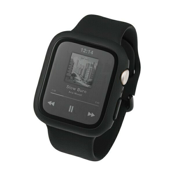 樂天商城 - 【正規代理店】 エレコム AW-25DFCGOBK Apple Watch 44mm フルカバーケース プレミアムガラス ゴリラ 高透明 ブラック