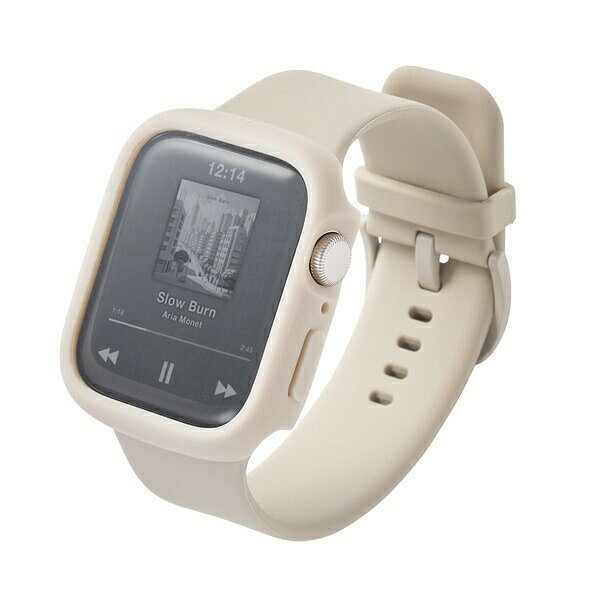 Other - 【正規代理店】 エレコム AW-25DFCTSLBE Apple Watch 44mm フルカバーケース TOUGHSLIM プレミアムガラス 高透明 ベージュ