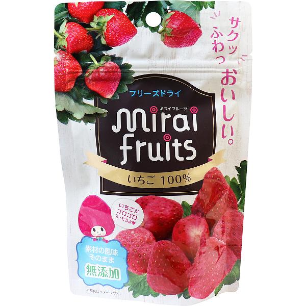 【4個セット】 ミライフルーツ いちご 10g ベビーフード 新食感 ドライフルーツ お...