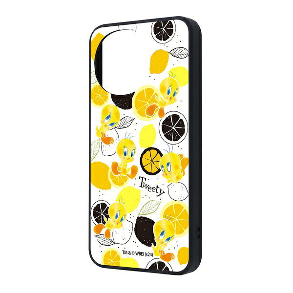樂天商城 - AQUOS sense9 ルーニー・テューンズ / maru 衝撃吸収 バンパー ハイブリッドケース / トゥイーティー_総柄