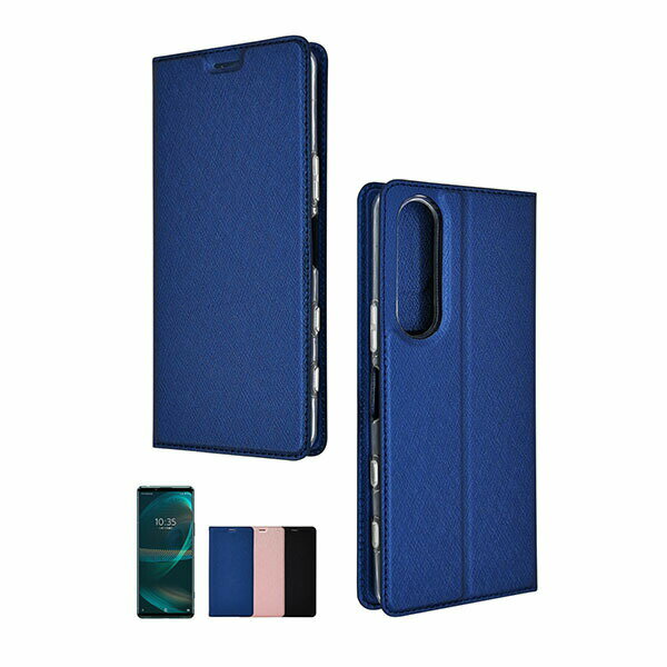 乐天商城 - shizukawill Xperia 5 III 手帳型 スリムケース DeepBlue(ブルー色) Xperia 5 III SOX5M3SLDEBL シズカウィル