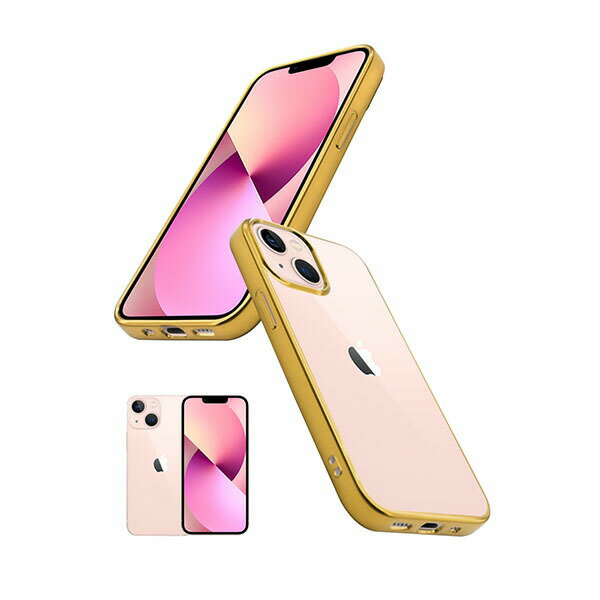 乐天商城 - shizukawill iPhone13mini サイドメッキ加工 TPU クリアケース iPhone13mini ゴールド×クリア APIP13MCLGD シズカウィル