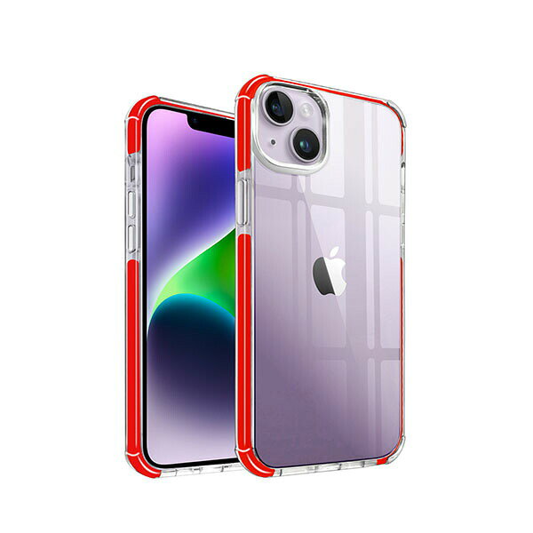 樂天商城 - shizukawill iPhone14 ケース カバー i-Shine クリアケース iPhone14 Red (レッド) APIP14HI2RE シズカウィル