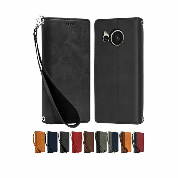 Rakuten - shizukawill AQUOS sense7 plus 手帳型 ケース カバー 本革調 レザーケース sense7 plus ブラック SHAQSE7PBLACK シズカウィル