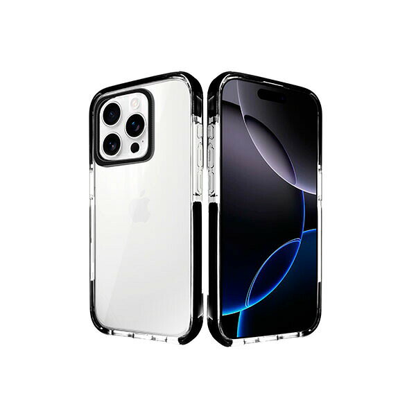 shizukawill iPhone16 Pro Max ケース カバー i-Shine アイシャイン クリアケース iPhone16 Pro Max Black APIP16PMHI2BK シズカウィル