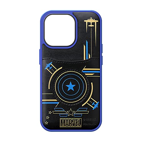 【2個セット】 PGA PG-DPT22Q22CTA 2022年 iPhone 14 Pro用 タフポケットケース Premium Style キャプテン・アメリカ