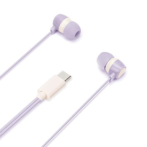 ▼まとめ買いがおすすめ！ 2個セット（激安） 3個セット（限定） 5個セット（お得） USB Type-Cコネクタ搭載のカナル型ステレオイヤホン。マイク付きリモコンでハンズフリー通話や音量調整が可能。【セット内容】●ステレオイヤホン × 2個【特徴】●遮音性が高く音漏れしにくいカナルタイプ●マイク付きリモコンでハンズフリー通話、音量調整、再生停止の操作が可能●DAC（Digital to Analog Converter）搭載でノイズとゆがみを低減●スリムなストレートプラグを採用●絡みにくいフラットコードを採用●シリコン製イヤーピースがS、M、Lの3サイズ付属【仕様】材質シリコン製イヤーピースサイズコード長1.2mカラーパープル付属品イヤーピース（S、M、Lサイズ各1ペア）【使用場所】●通勤　●通学　●リスニング【ご注意】●色の濃淡は現物と異なる場合がございますUSB Type-Cコネクタ搭載のカナル型ステレオイヤホン。マイク付きリモコンでハンズフリー通話や音量調整が可能。サイズ：コード長1.2m2個セットでお届け。通勤、通学、リスニングなどに。 ▼まとめ買いがおすすめ！ 2個セット（お得） 3個セット（特売） 5個セット（特売）
