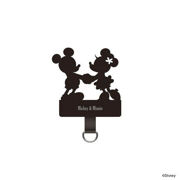 PGA ディズニーキャラクター スマホストラップホルダー PG-DSTHLD06MM ミッキー ミニー アリエル プー Disney キャラクター iPhone Android 対応 スマートフォン マウスホール搭載