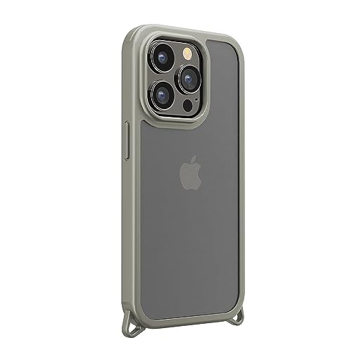 PGA PG-23BPT03GY iPhone15Pro クリアタフケース Premium Style グレー PG23BPT03GY