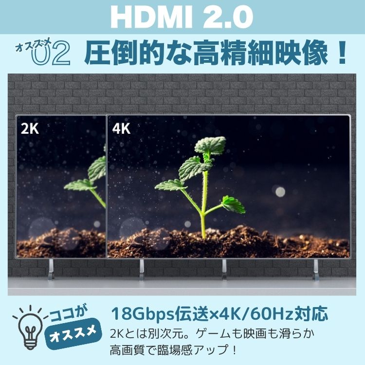 HDMI�����֥� 2m 3m 5m 10m 15m 20m 2.0 4K �б� �ϥ����ԡ��� �֥�å� �¿� 1ǯ�ݾ� ���å�ü�� �ӥ����� �쥰����� PS5 PS4 �վ��ƥ�� �֥롼�쥤 �쥳������ DVD�ץ졼�䡼 �����ൡ �������ͥå� ARC HDR HEC ����̵��