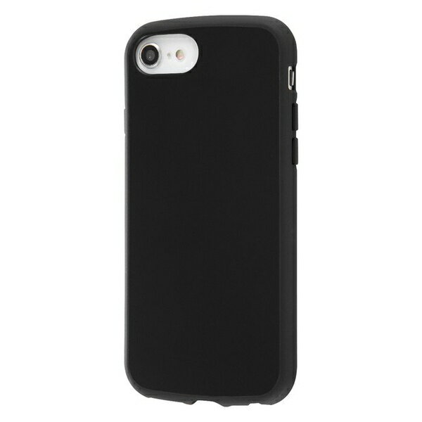 乐天商城 - iPhone SE (第3世代) / iPhone SE (第2世代) / iPhone 8 / iPhone 7 / iPhone 6s / iPhone 6 ケース 耐衝撃ハイブリッドケース Puffull / ブラック iphone8 7 6s 6 カバー