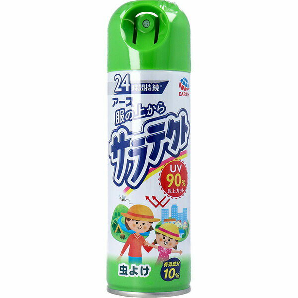 【10個セット】 アース 服の上からサラテクト 服にスプレーする虫よけ 200mL
