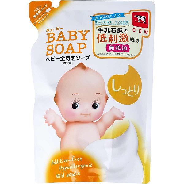 Soaps, Body Washes - 【2個セット】 キューピー しっとり全身ベビーソープ 泡タイプ 詰替用 350mL しっとり シアバター 詰替 ヒアルロン酸 配合 牛乳石鹸共進社 ソープ スキンケア 保湿 ボディソープ ボディーソープ ベビーシャンプー 牛乳石鹸 ボディ 弱酸性 ボディシャンプー