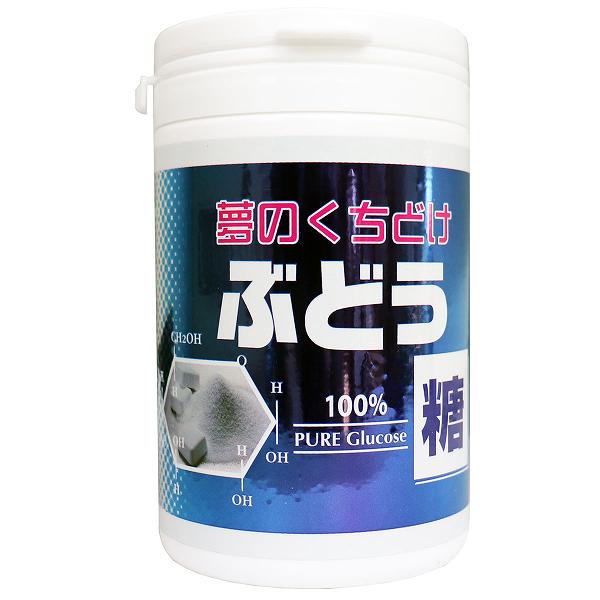 ▼まとめ買いがおすすめ！ 2個セット（限定） 4個セット（限定） 5個セット（必見） 6個セット（激安） ※この商品は配送会社の都合により、北海道・沖縄・離島にはお届けできません。 ご注文が確認された場合、キャンセルさせて頂く可能性がございますのであらかじめご了承ください。フタを開ければすぐに食べられるワンタッチオープンボトル！いつでも気軽に糖分補給ができます。●私たちの体は、脂肪酸と糖質をエネルギーとしています。なかでも糖質は心と体を元気にする大切な栄養素。しかし日々の生活の中で何かと失われがちです。そんな時に、大切な糖質「ぶどう糖」をいつでも気軽に補給出来ると理想的です。その「ぶどう糖」を溶けやすく改良し、ボトルタイプにしました。★こんな時に、是非どうぞ！●車の運転をする方に●仕事や学習、パソコン作業に●スポーツやハードな仕事に●朝食抜きや、朝が辛い時に【名称】固形ぶどう糖【原材料】ぶどう糖【栄養成分(1粒(2g)あたり)】エネルギー・・・8kcaLたんぱく質・・・0g脂質・・・0g炭水化物・・・2.0gナトリウム・・・0mg【保存方法】高温多湿をさけて保存してください。【注意】・溶けやすく固めてある為、しばらくの期間が過ぎますと、やわらかくなる場合がありますが、品質に変わりはございません。・湿気やすいので、開封後はフタをしっかりとしめてください。・容器に衝撃を与えると中のぶどう糖が割れることがあります。個装サイズ：65X108X65mm個装重量：約172g内容量：135gケースサイズ：42X28.5X24cmケース重量：約9.5kg製造国：日本 【検索用キーワード】 ぶどう糖 135g 健康食品 大丸本舗 ブドウ糖 タブレット ボトル 食品 1個 RPUP_02 RT2920 あめ おいしい おすすめ だいまるほんぽ ぶどうとうぼとるいり サプリ サプリメント バランス栄養食品 ブドウトウボトルイリ※この商品は配送会社の都合により、北海道・沖縄・離島にはお届けできません。 ご注文が確認された場合、キャンセルさせて頂く可能性がございますのであらかじめご了承ください。 ▼まとめ買いがおすすめ！ 2個セット（激安） 4個セット（格安） 5個セット（人気） 6個セット（限定）