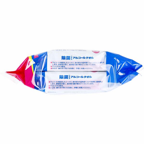 エリエール 除菌できるアルコールタオル 携帯用 32枚入×2個パック 使いきりタイプ ...