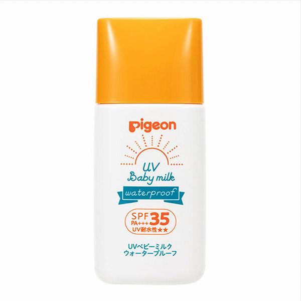 【5個セット】 ピジョン UVベビーミルク ウォータープルーフ SPF35 PA+++ 30g ベビ...