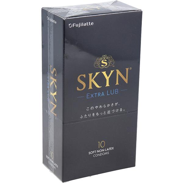 ウルマックス 楽天市場店の【20個セット】 SKYN エクストラルブ ソフトノンラテックスコンドーム 10個入 滑らか 気持ちいい ゼリー 新素材 プラス 潤い 潤滑ゼリー ラージ ジェル レギュラーサイズ サイズ スタンダード 不二ラテックス プレミアム スキニー ソフト｜アングル3