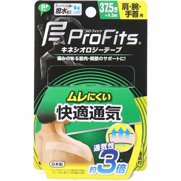 Flexible - 【6個セット】 プロ・フィッツ キネシオロジーテープ 快適通気 肩・腕・手首用 37.5mm×4.5m 1巻入 関節サポート サポート ミカサ スポーツ用品 キネシオロジー 捻挫 メディカル ヘルス用品 ピップスポーツ 伸縮性 ピップキネシオロジー ムレにくい