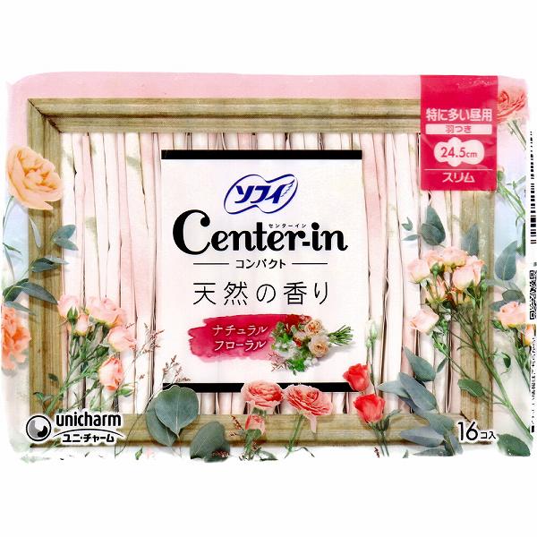 【18個セット】 ユニ・チャーム（ユニチャーム） センターインコンパクト1/2フローラル特に多い昼用16枚