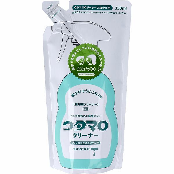 【2個セット】 ウタマロ クリーナー 住宅用クリーナー 詰替用 350mL 洗剤 詰替 中性洗剤 リビング 詰替え キッチン 汚れ タバコ 中性 除菌 油汚れ 住居用洗剤 窓ガラス 水アカ レンジ 室内用 多目的住居用洗剤 住居用 サッシ つめかえ 清掃 東邦 本体 日本製