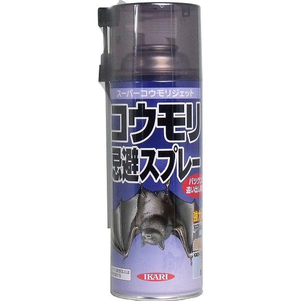 【5個セット】 イカリ スーパーコウモリジェット コウモリ忌避スプレー 420mL コウモリ対策 屋外 コウモリいやがる袋 消化 蝙蝠駆除スプレー こうもり イカリ消毒 コウモリ忌避 ベランダ 天井裏 屋根 コウモリ駆除 戸袋 エアゾール 忌避 駆除 効果 忌避剤 ハッカ