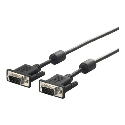 BUFFALO ディスプレイケーブル BSDCV15BK VGA 極細 ブラック 1.5m BSDCV15 BK バッファロー VGA ケーブル D-Sub フェライト リサイクル製品