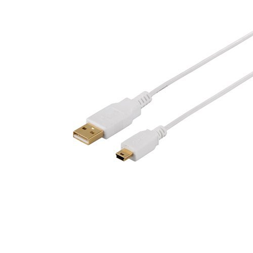 バッファロー iBUFFALO USB2.0ケーブル (A to miniB) スリムタイプ ホワイト 0. 5m BSUAMNSM205WH 送料無料