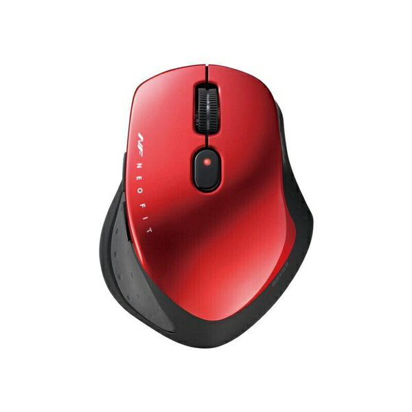 バッファロー BSMBB540RD 静音5ボタン Bluetooth5.0 切替機能付 マウス レッド