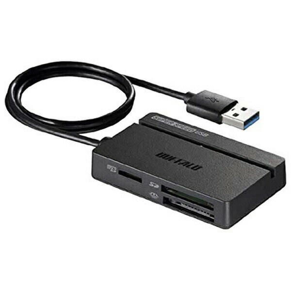 バッファロー BSCR100U3BK USB3.0 マルチカードリーダー スタンダード ブラック 9倍速 BUFFALO 送料無料