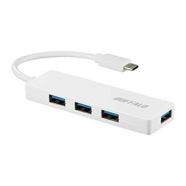 【5個セット】 バッファロー BSH4U120C1WH USBハブ(2.0)