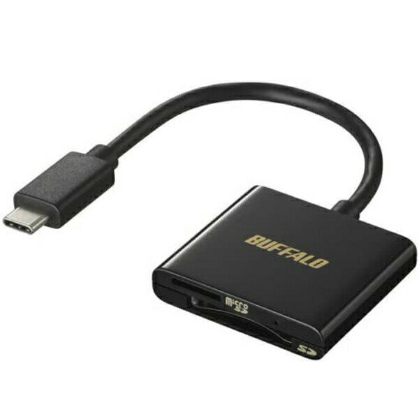 【3個セット】 バッファロー BSCR110U3CBK カードリーダー ブラック