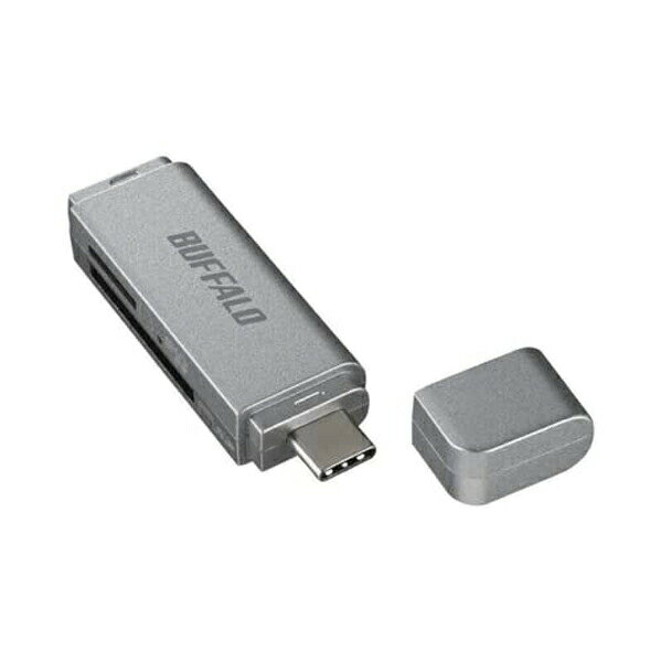 【5個セット】 BUFFALO BSCR120U3CSV カードリーダー シルバー