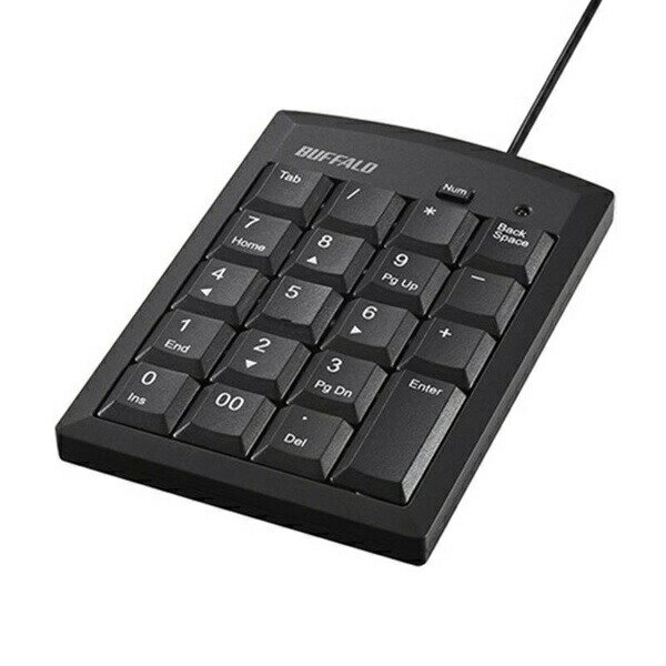バッファロー BSTK130BK テンキー Windows11対応 ブラック 有線 /USB