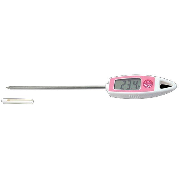 Rakuten - 【3個セット】 クッキング用温度計 ホームサーモ デジタル ピンク -30度から250度 調理器具 揚げ物 キッチン 工具 キャップ付 計測 業務用 グリーン シンワ 環境計測機器 ペンギン 測定 キッチン用品 テーブル 調理小物 ケース付き 温度管理